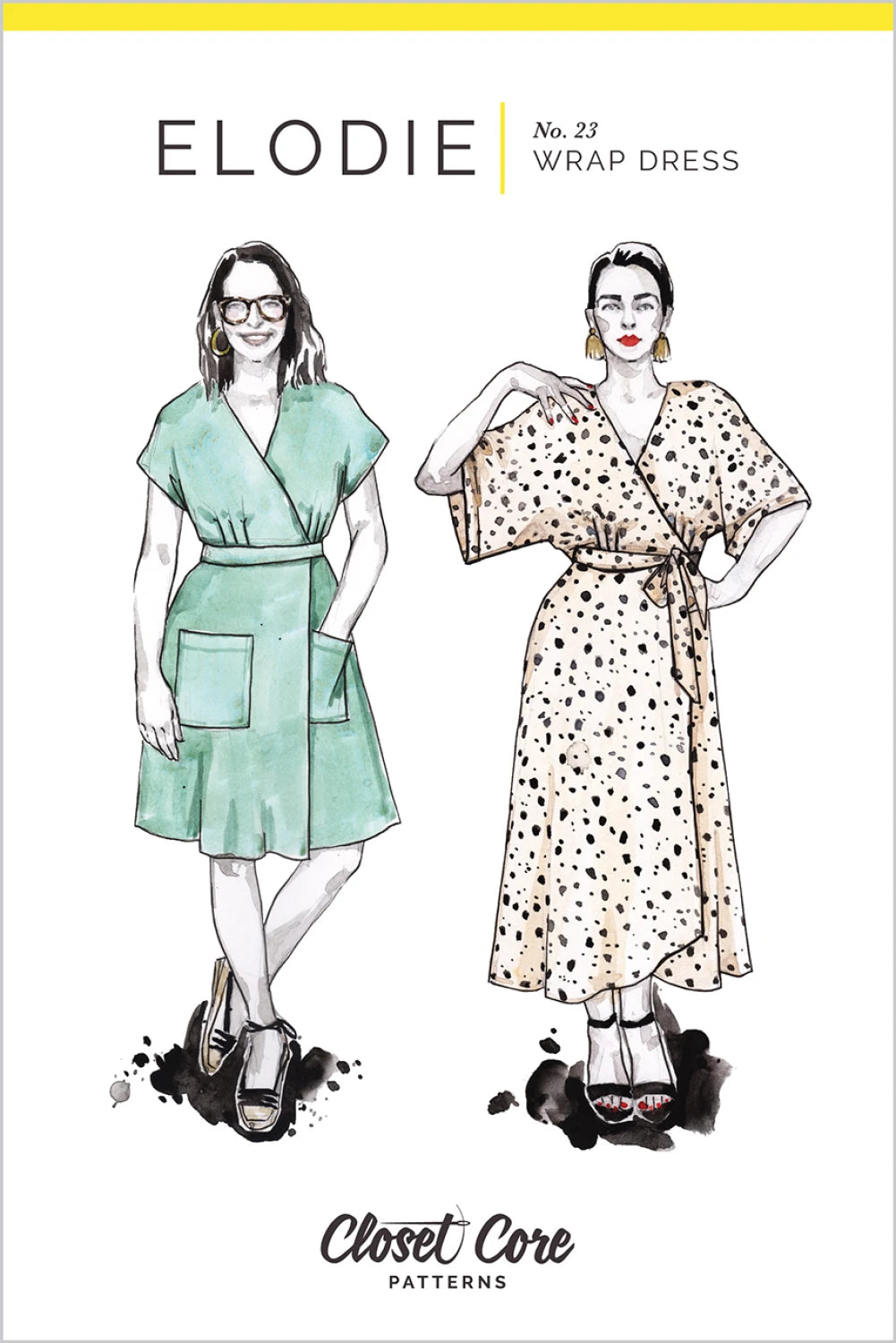 Elodie Wrap Dress Pattern By Closet Core Patterns