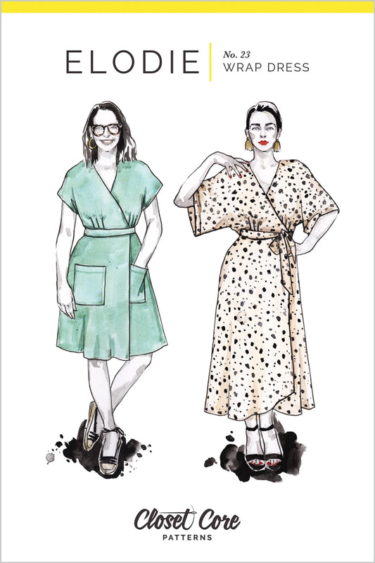 Elodie Wrap Dress Pattern By Closet Core Patterns