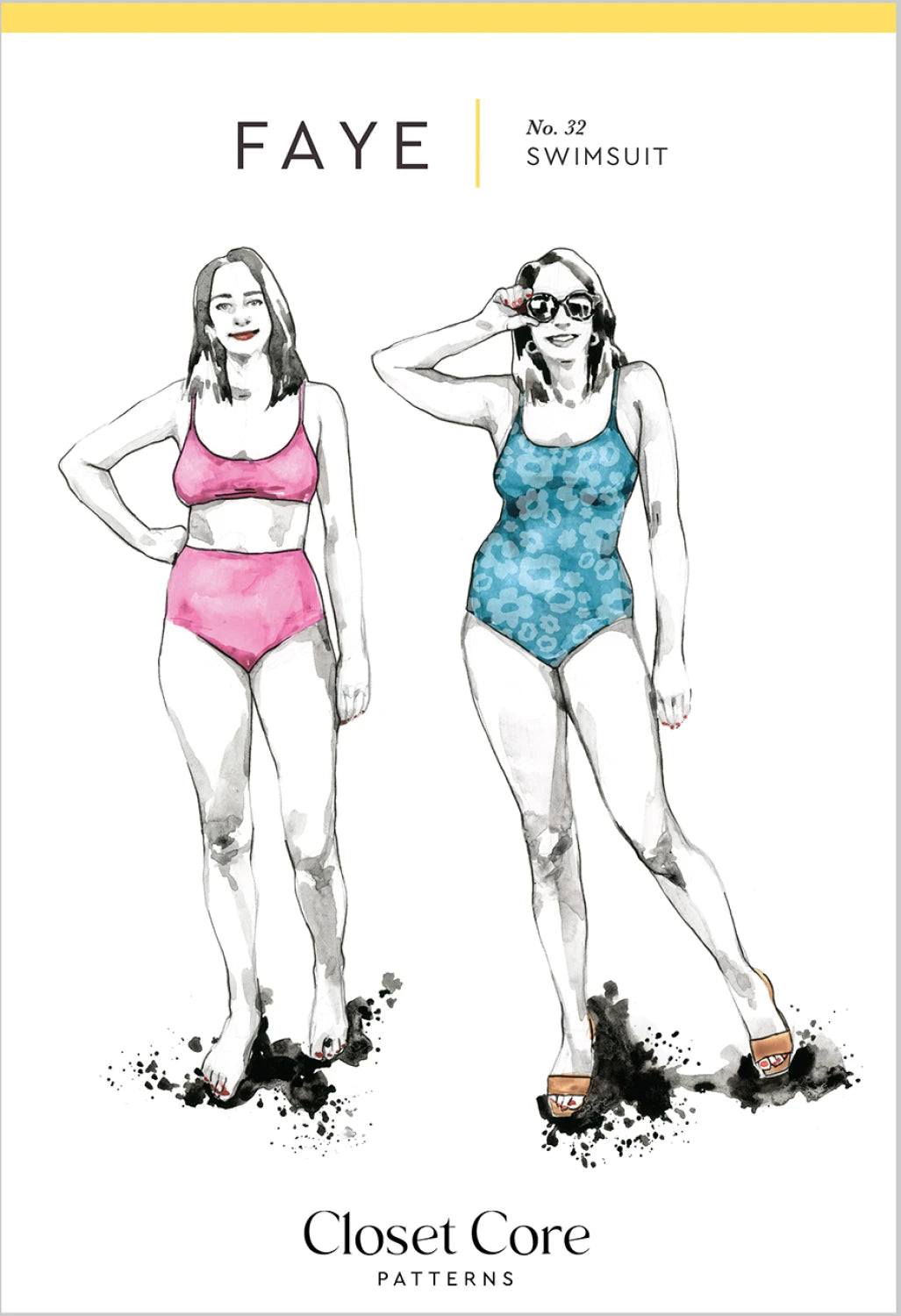 Faye Swimsuit Pattern By Closet Core
