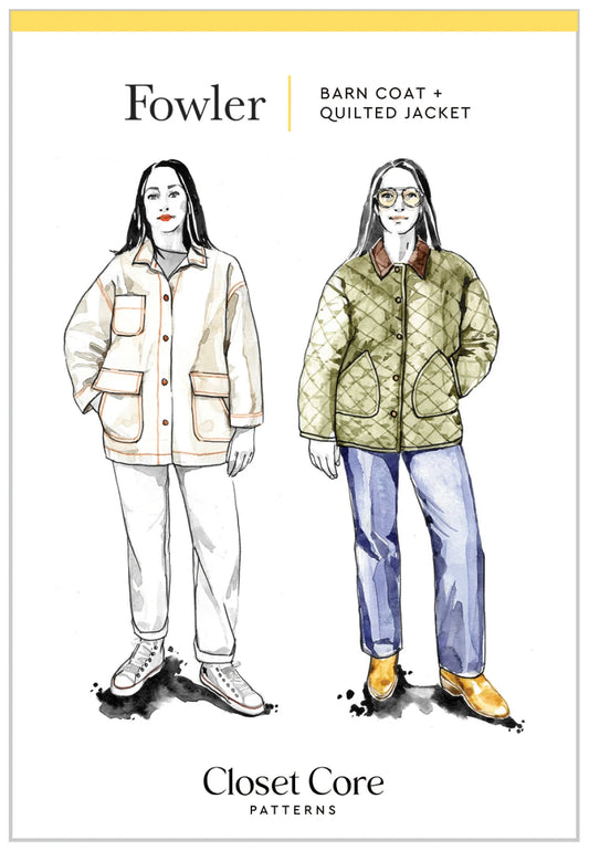 Fowler Barn Coat and Quilted Jacket Pattern By Closet Core Patterns