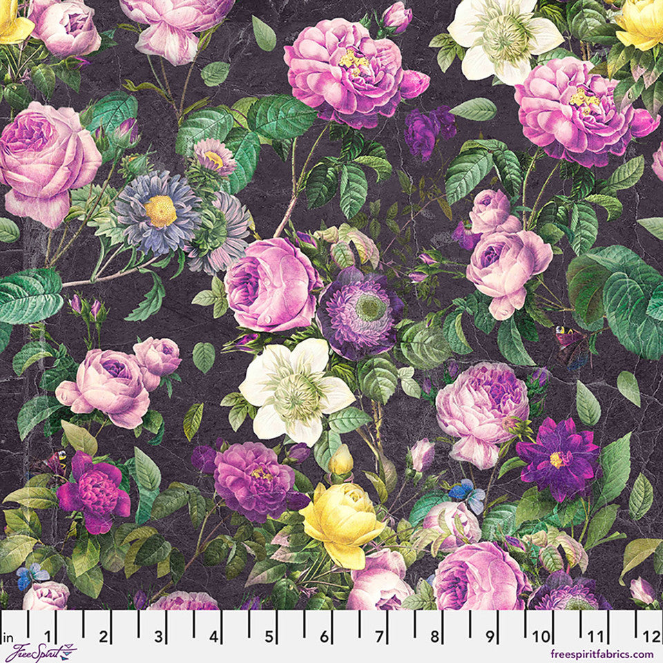 FreeSpirit - Tim Holtz - Purple Flower Shop Canvas - CCTH031.PURPLE