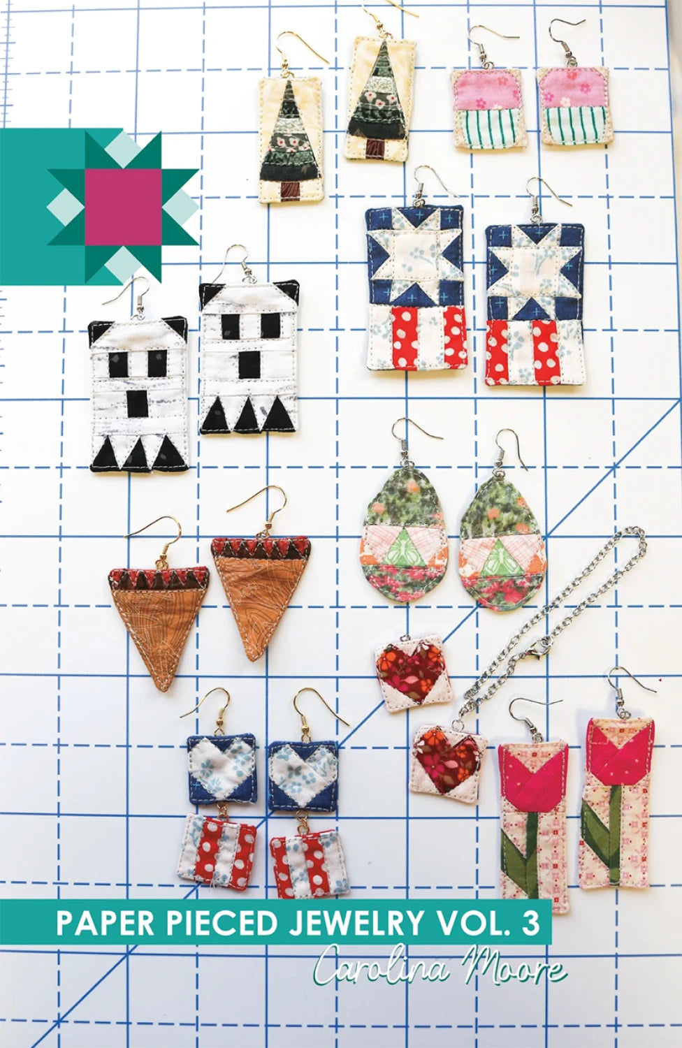Paper Pieced Jewelry Vol 3 Pattern By Carolina Moore