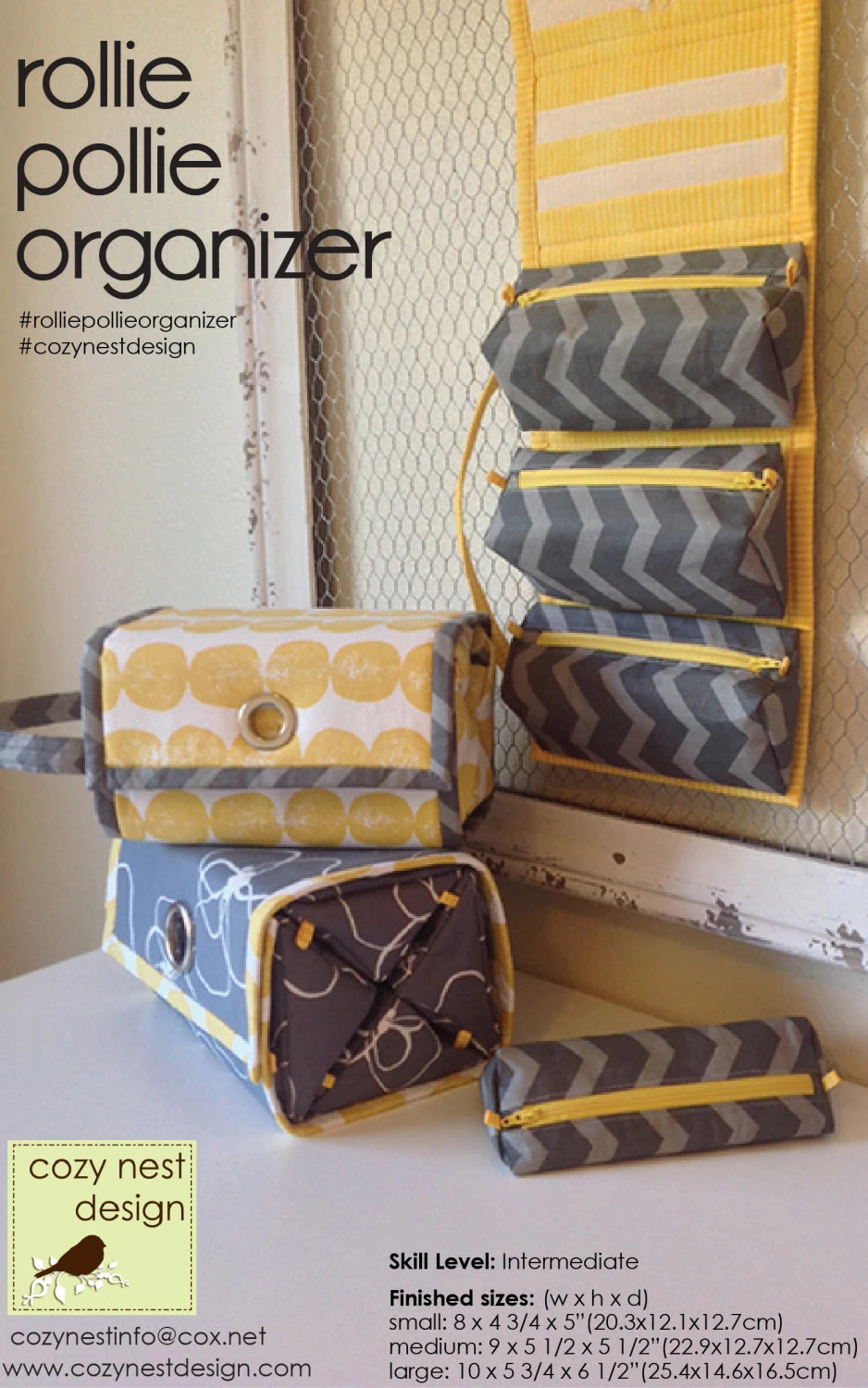 Rollie Pollie Organizer Pattern By Cozy Nest Design