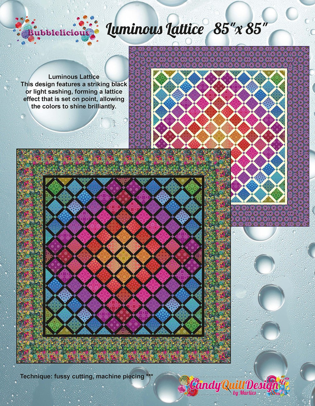 Luminous Lattice Quilt Pattern By Candy Quilt Designs