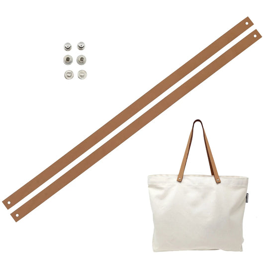 Leather Tote Strap Kit - Medium Brown 22"