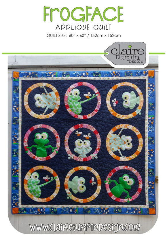Frogface Quilt Pattern By Claire Turpin