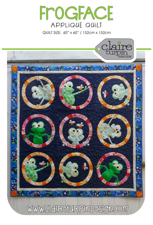 Frogface Quilt Pattern By Claire Turpin