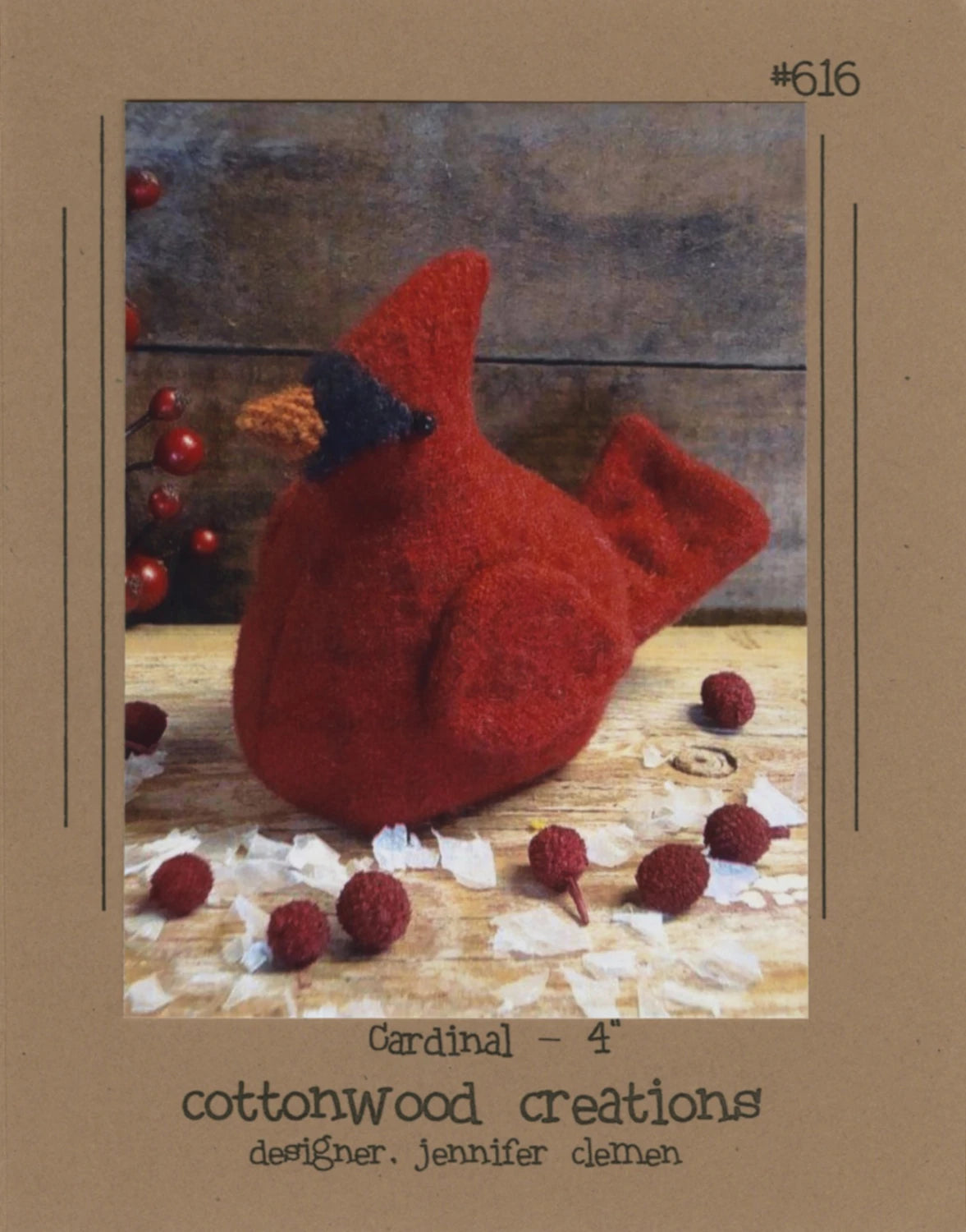 Cardinal Pattern By Cottonwood Creations