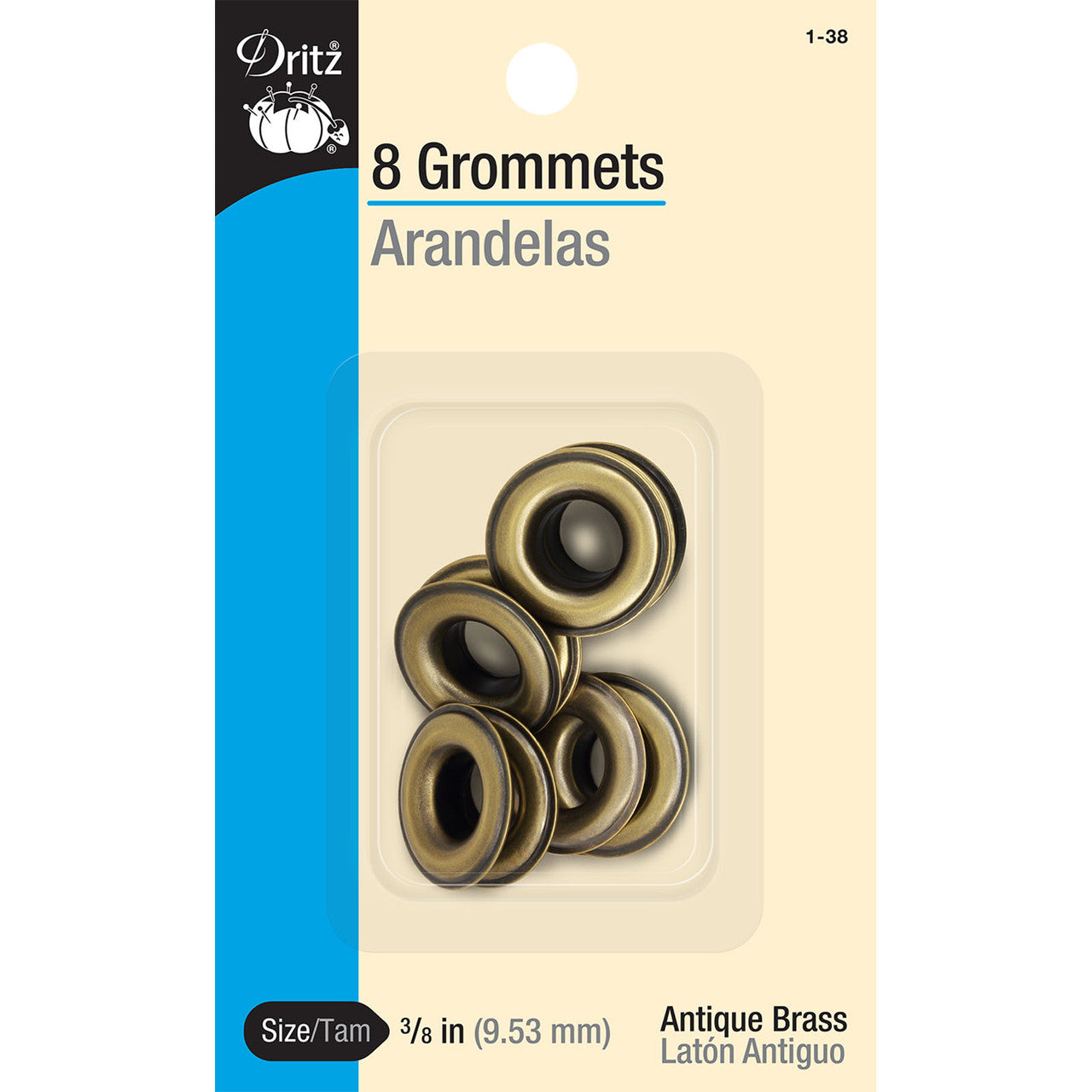 Dritz 3/8" Antique Brass Grommets