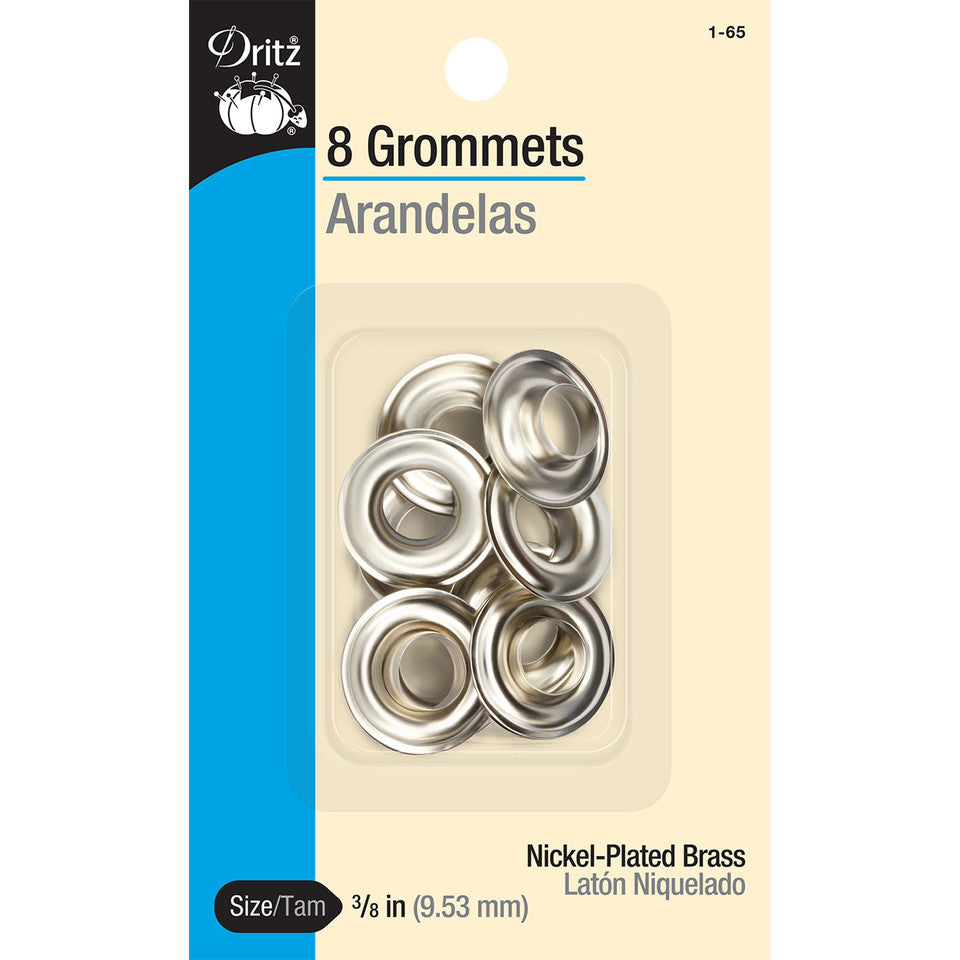 Dritz 3/8" Nickel Plated Brass Grommets