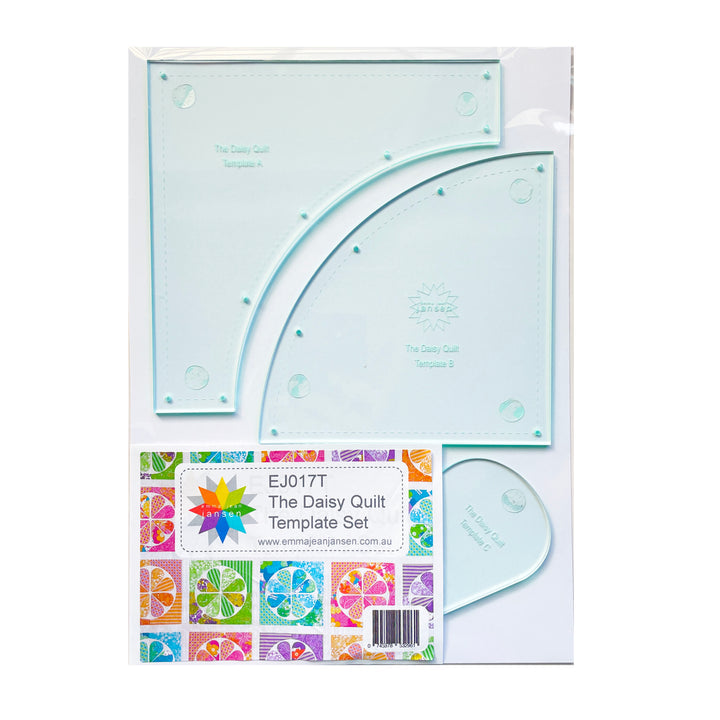 The Daisy Quilt Pattern By Emma Jean Jansen - Acrylic Templates Sold Separately