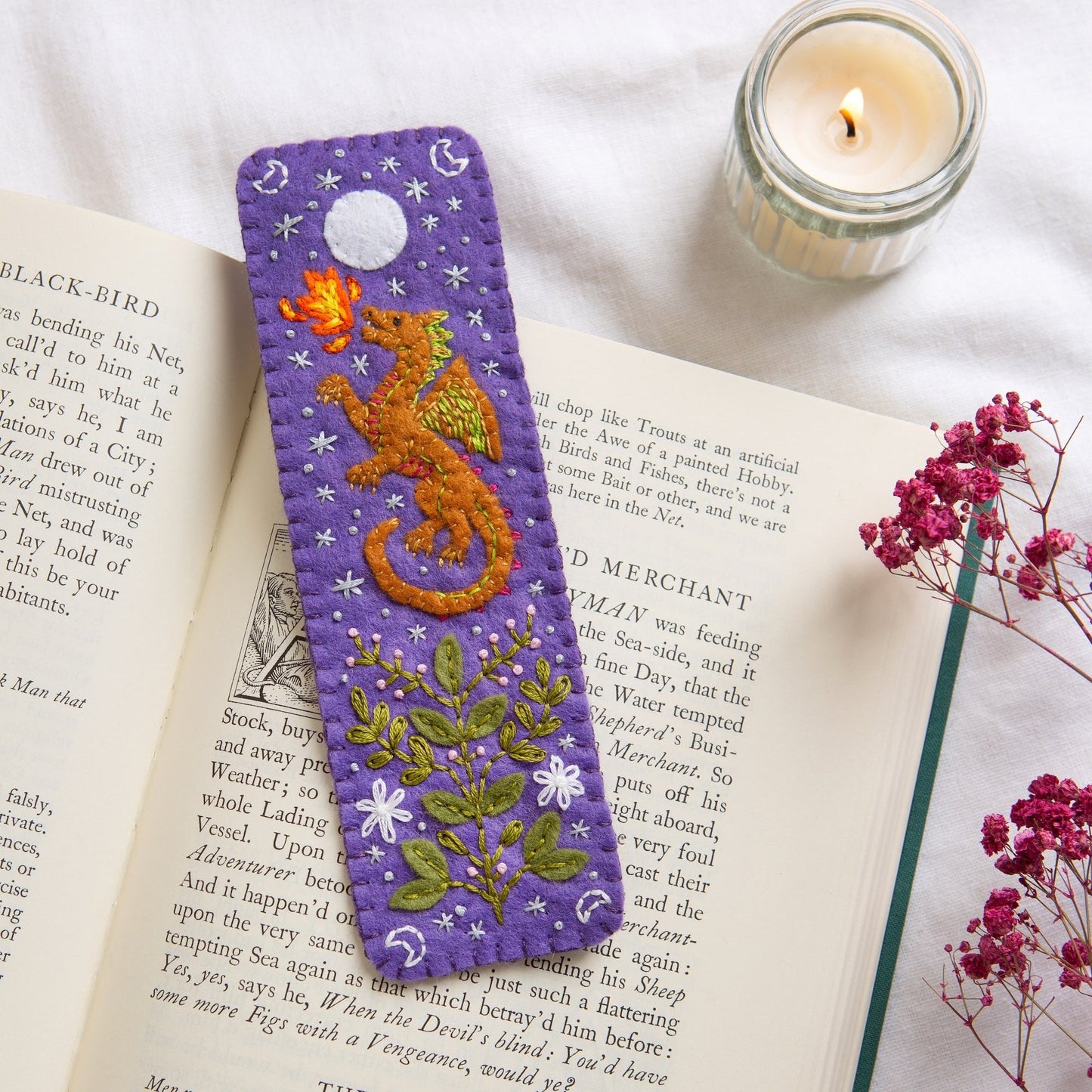 Hawthorn Handmade Dragon Bookmark Felt Craft Kit