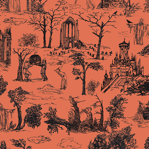 Preorder - Art Gallery Fabrics - Enshadow - Shadowmere - Halloween Scene - ENW-49402
