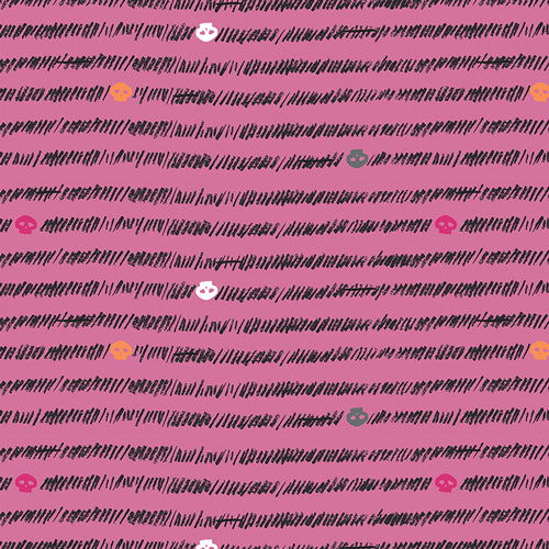 Preorder - Art Gallery Fabrics - Enshadow - Gravewhirl - Halloween Skulls Tallies - ENW-49409