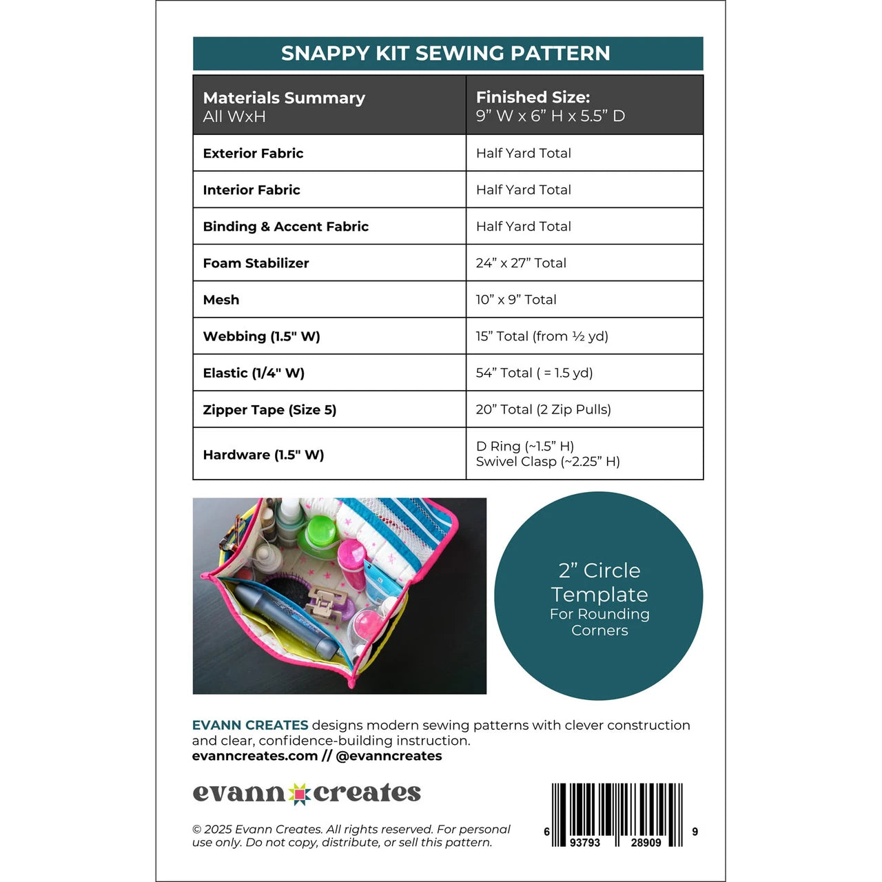 Snappy Kit Pattern By Evann Creates