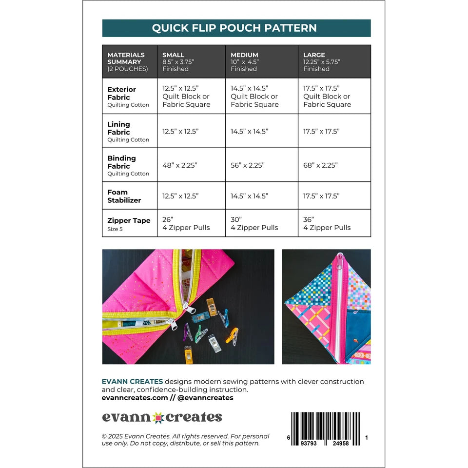 Quick Flip Pattern By Evann Creates