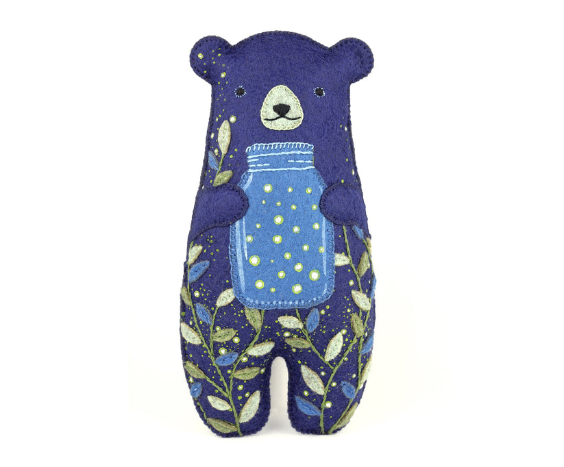 Kiriki Press Glowbear Doll Felt Embroidery Kit