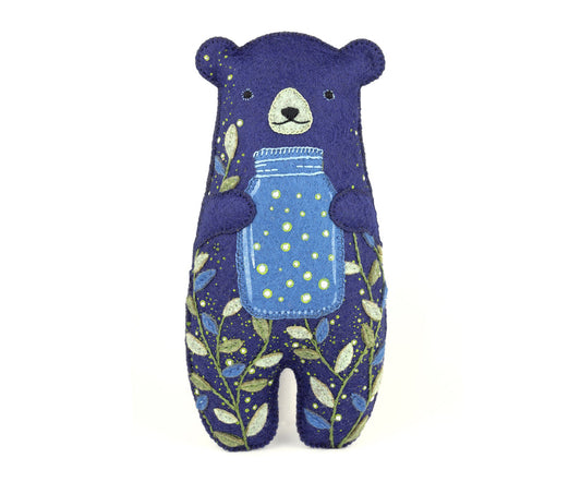 Kiriki Press Glowbear Doll Felt Embroidery Kit