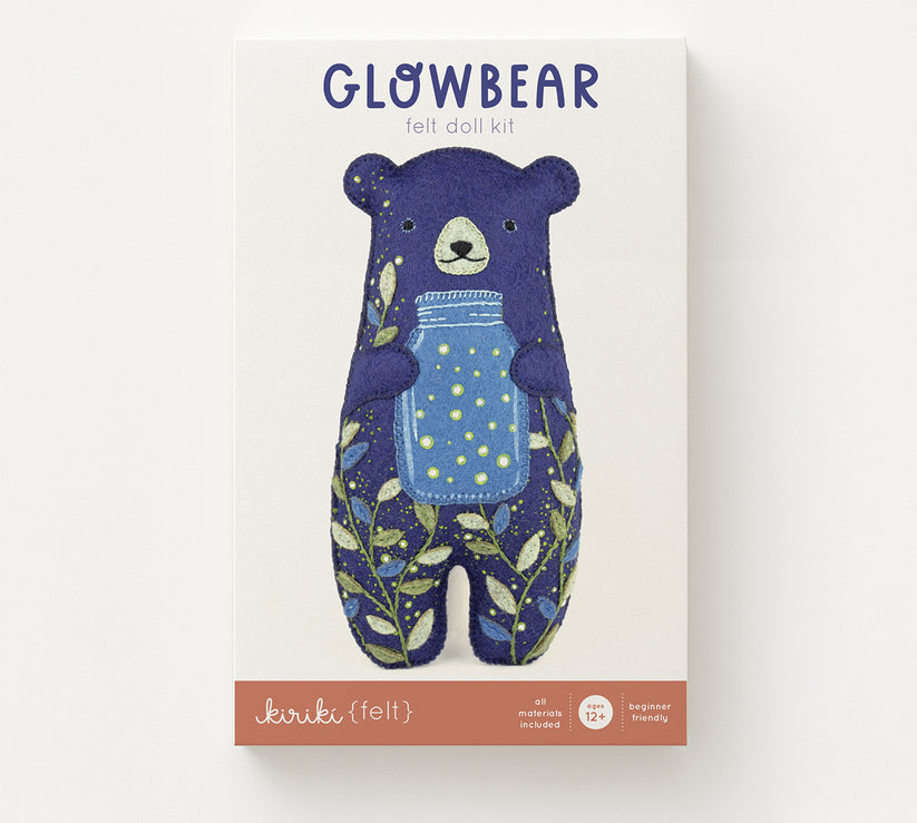 Kiriki Press Glowbear Doll Felt Embroidery Kit