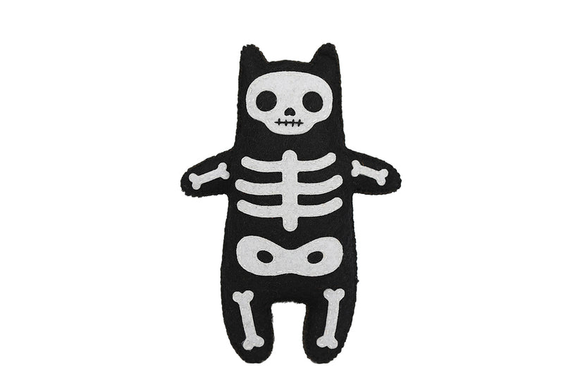 Kiriki Press DIY Felt Embroidery Doll Kit - Skeleton Cat