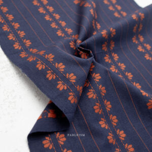 Preorder - Fableism - Fine and Dandy Collection - Deco Stripe Navy / Spice - FND-07-DEC-NAVY/Spice - Ships August/September