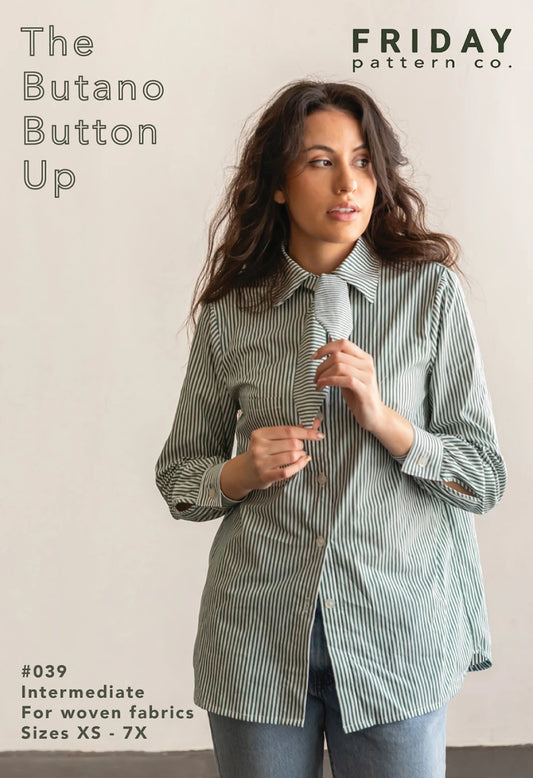 Butano Button Up Shirt Pattern By Friday Pattern Co