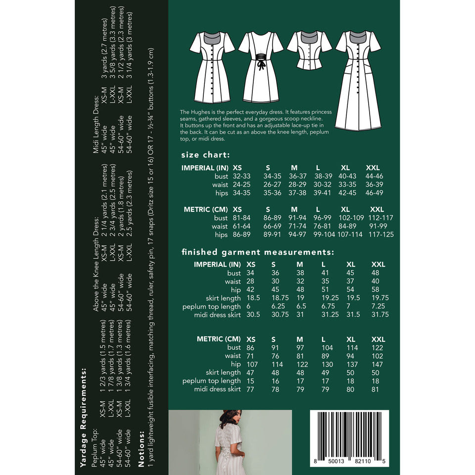 The Hughes Dress Pattern By Friday Pattern Co