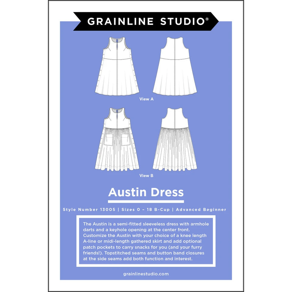 Austin Dress Pattern By Grainline Studios