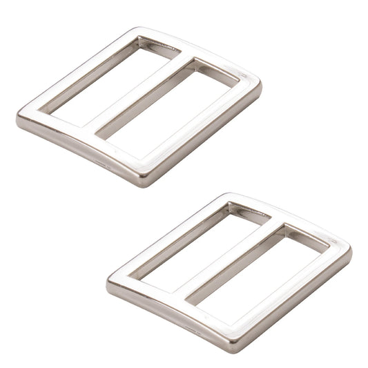 By Annie - Two 1" Flat Widemouth Sliders - Nickel