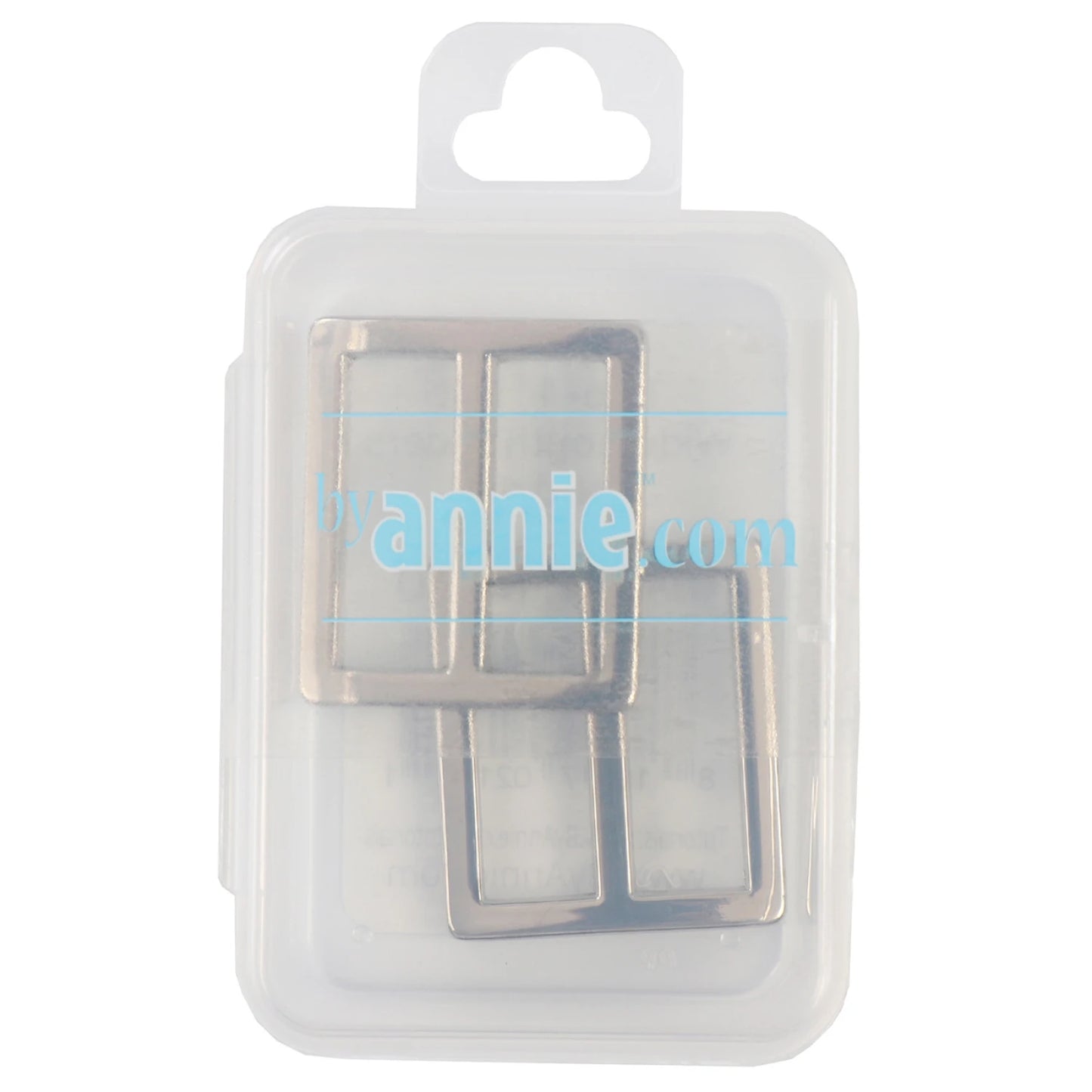 By Annie - Two 1" Flat Widemouth Sliders - Nickel
