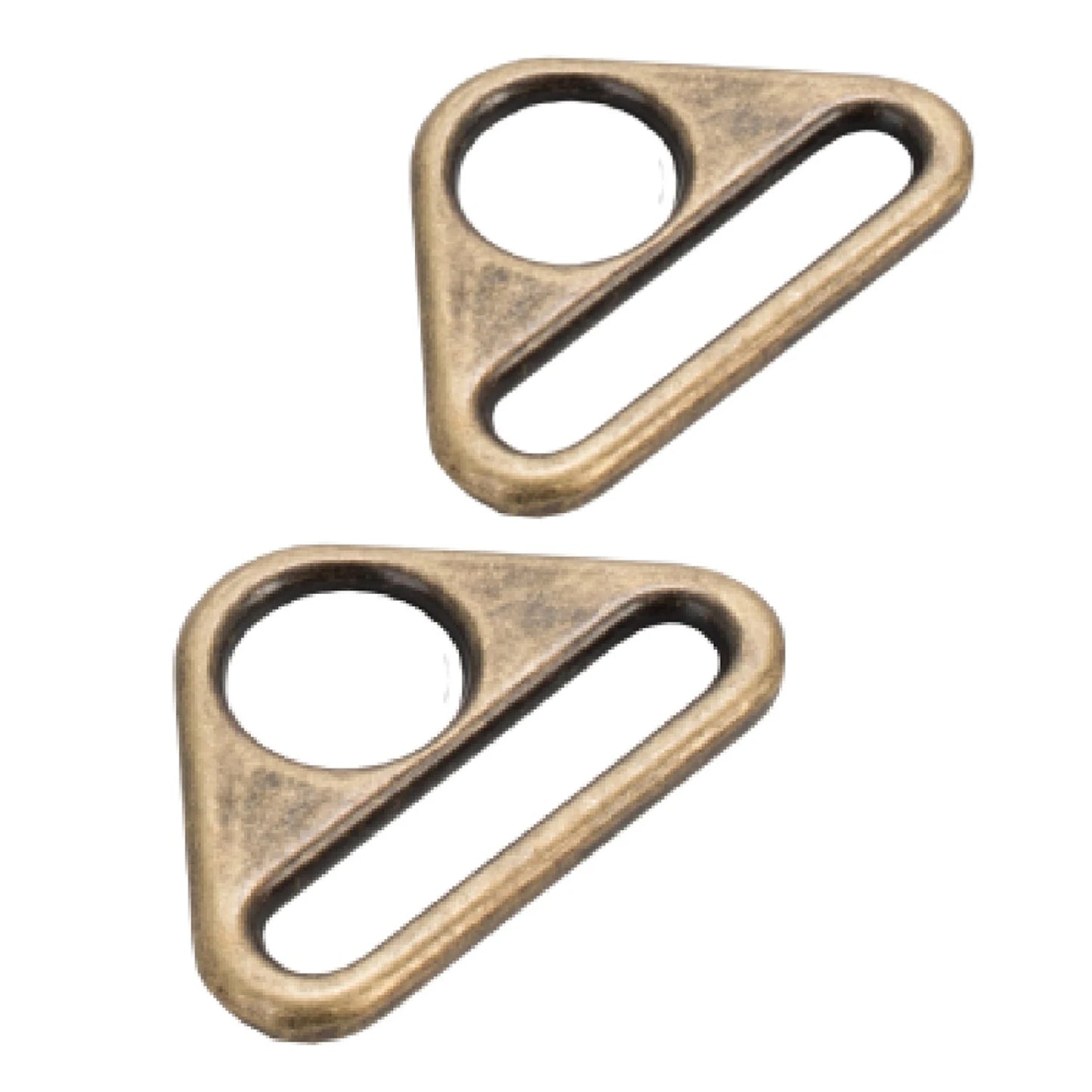 By Annie 1" Flat Triangle Rings - Antique Brass