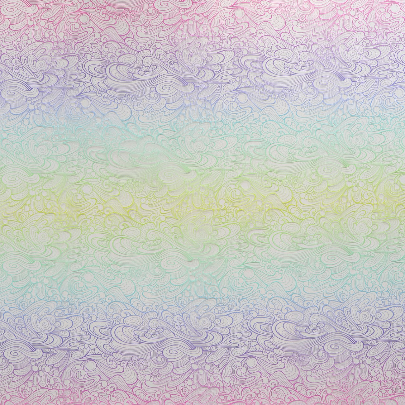 Sallie Tomato - Tula Pink - Floral Reef Collection Vinyl - Making Waves - 1/2 Yard Factory Precut
