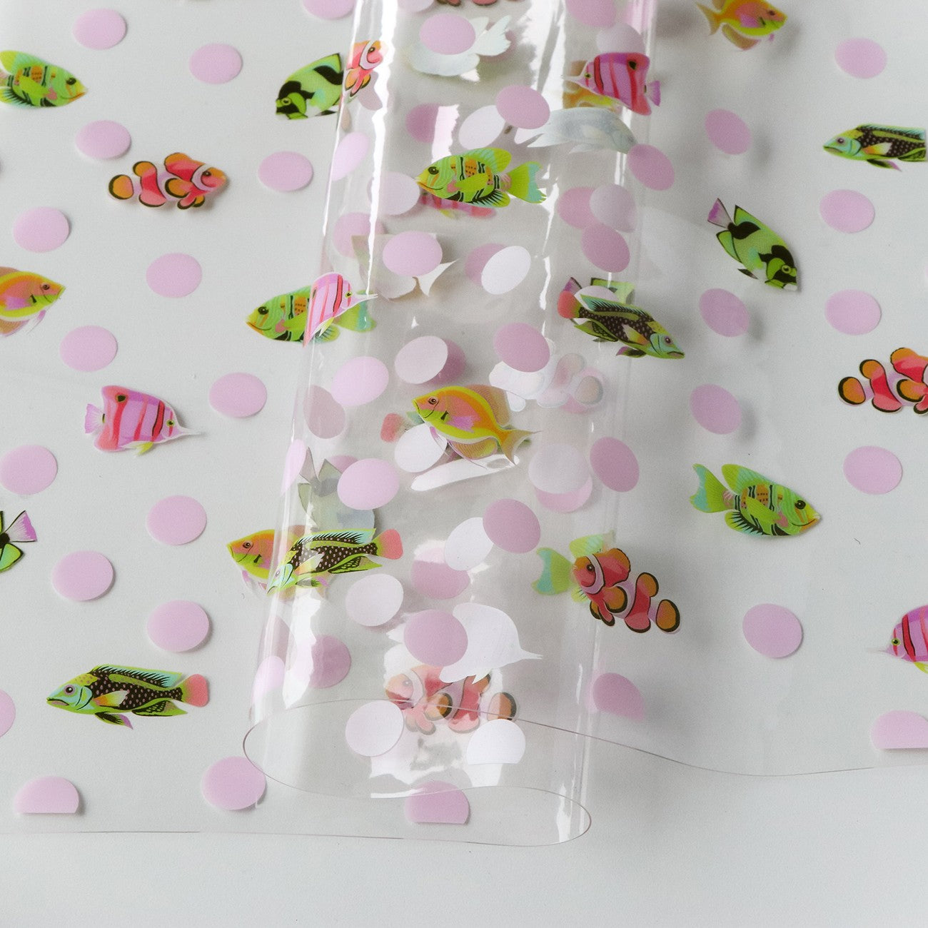 Sallie Tomato - Tula Pink - Floral Reef Collection Vinyl - School Crossing - 1/2 Yard Factory Precut