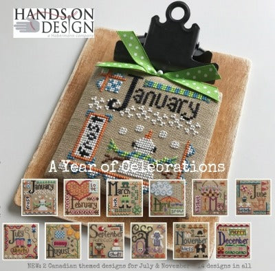 A Year of Celebrations 14 Designs Cross Stitch Pattern By Hands On Design