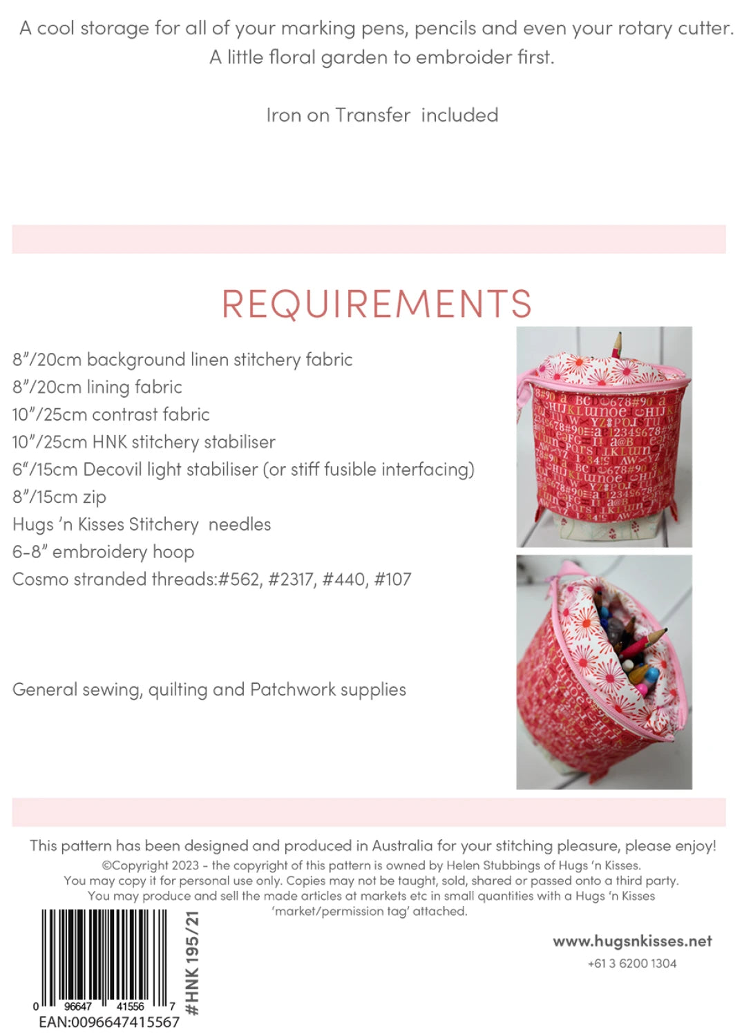 Penpals Pouch Pattern By Hugs N Kisses