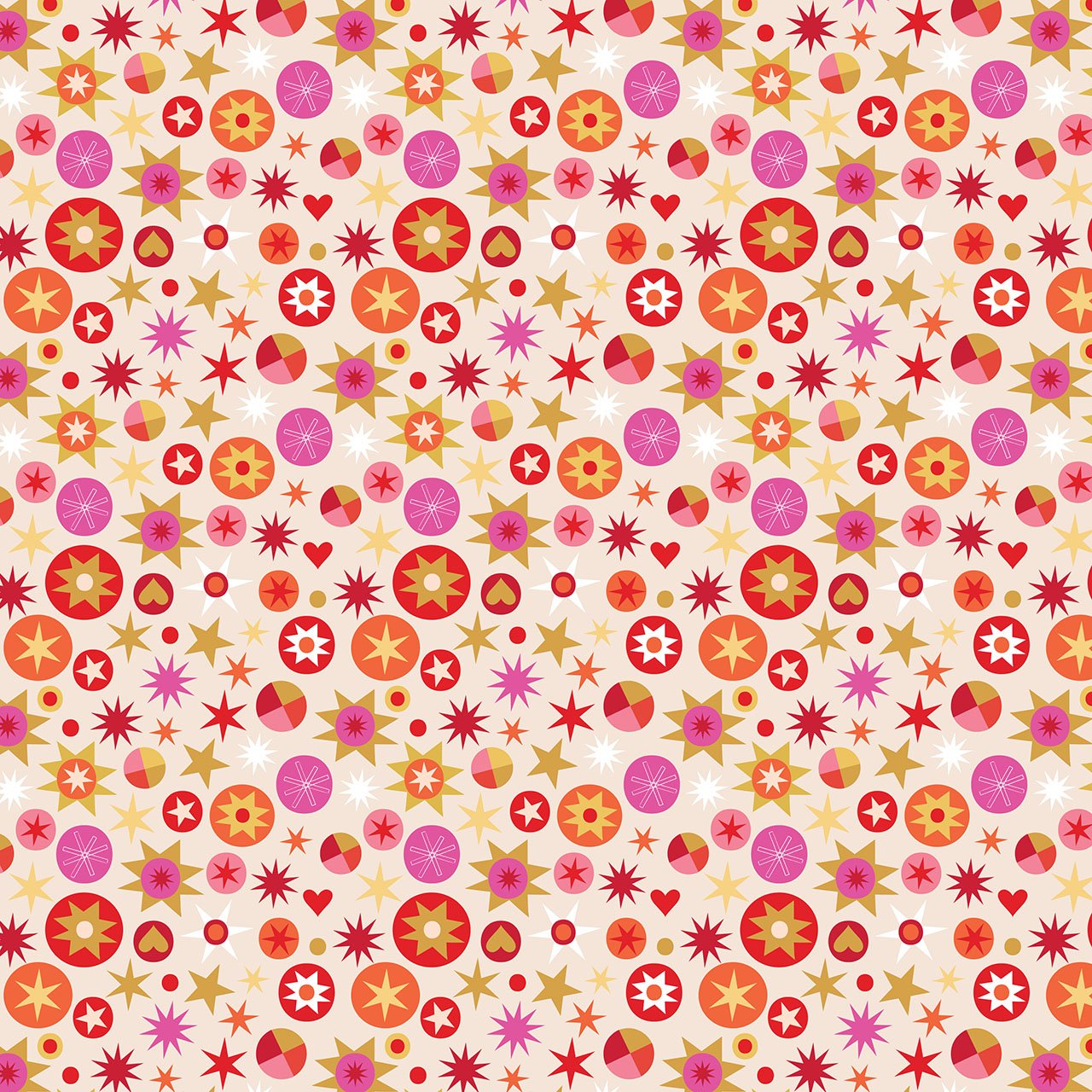 Thread and Ink - Fizzy Pop Prints - Home for Christmas - Starlight Stars - HOME1057