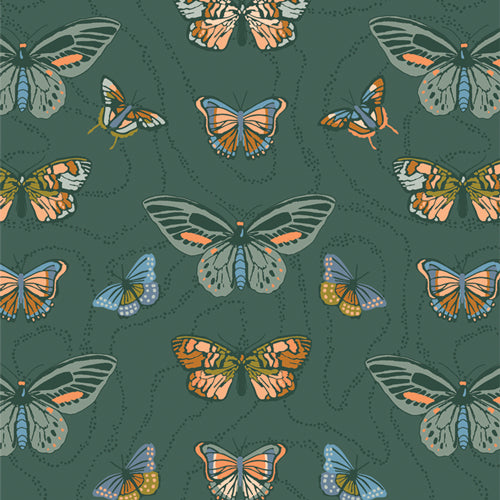 Preorder - Art Gallery Fabrics - Happy Camper - Free Spirited Butterflies - HPC-64604