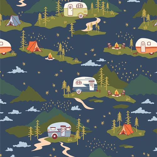 Preorder - Art Gallery Fabrics - Happy Camper - Campfire Stories - HPC-64606
