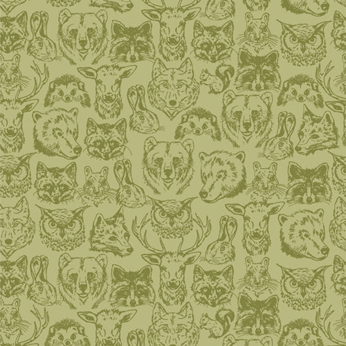 Preorder - Art Gallery Fabrics - Happy Camper - Wildlife Buddies Forest Animals - HPC-64609