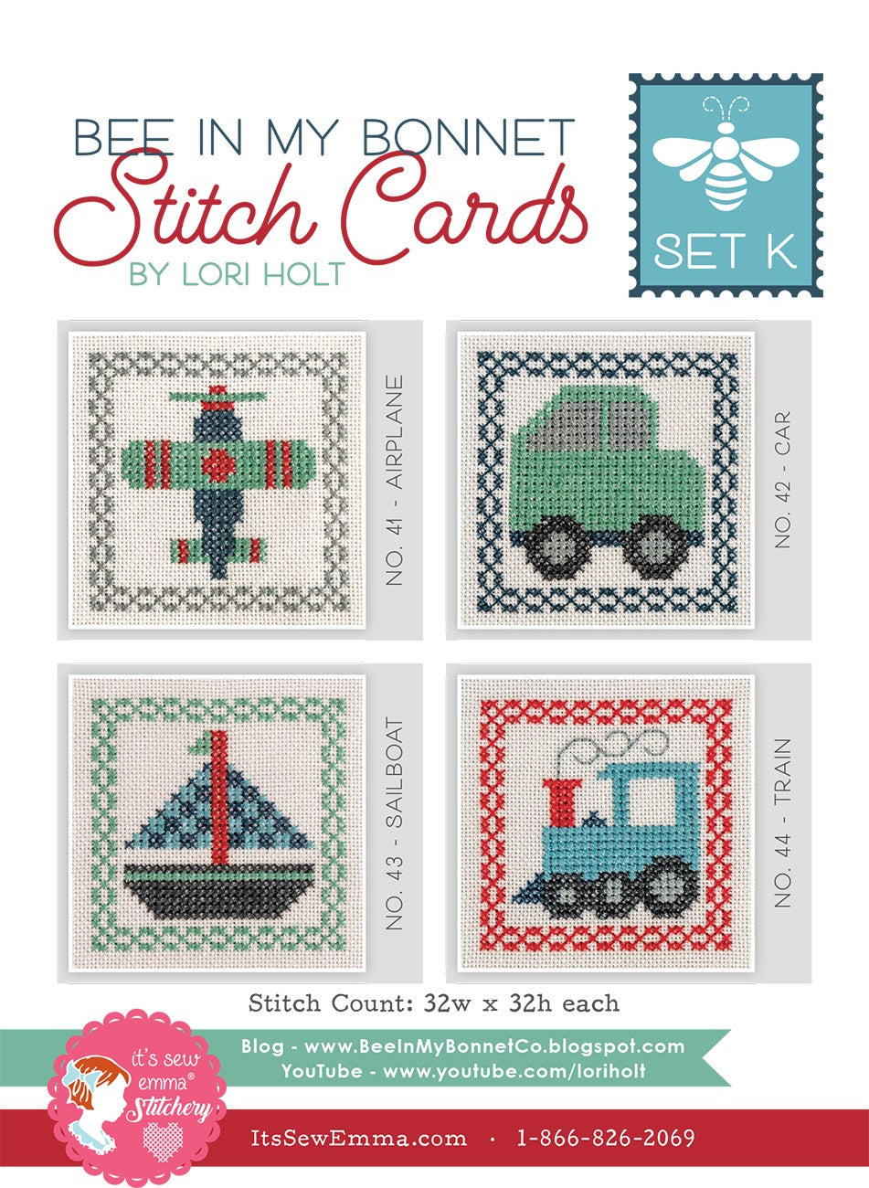 Stitch Cards Set K Cross Stitch Pattern By Its Sew Emma
