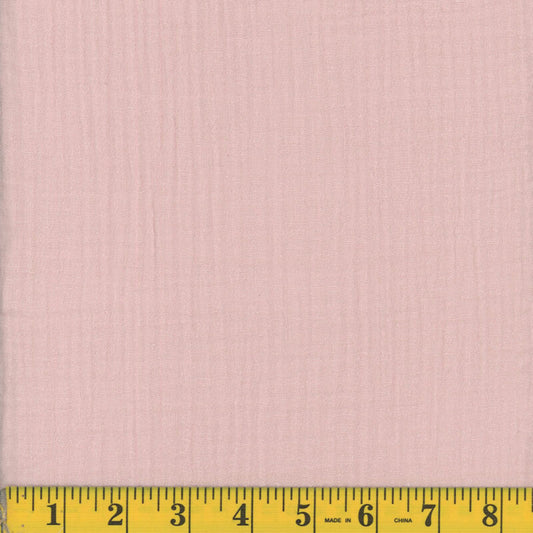 Mook Fabrics - 52" Fluffy Gauze - Blush - 141145