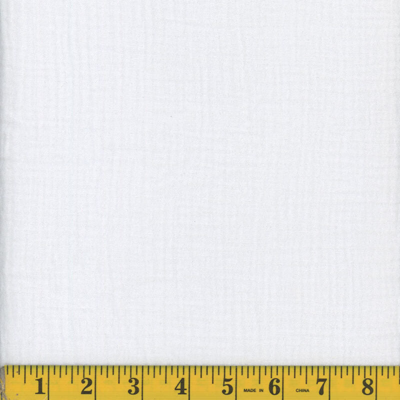 Mook Fabrics - 52" Fluffy Gauze - White - 141153