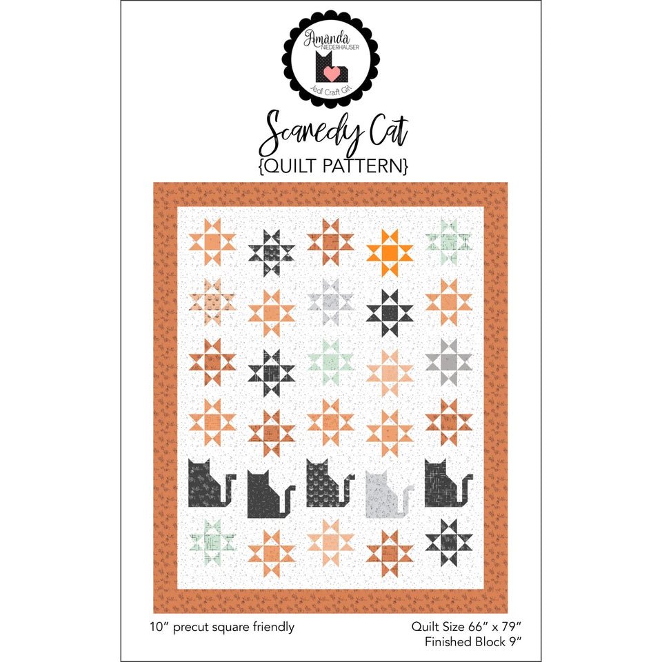 Scaredy Cat Quilt Pattern By Jedi Craft Girl