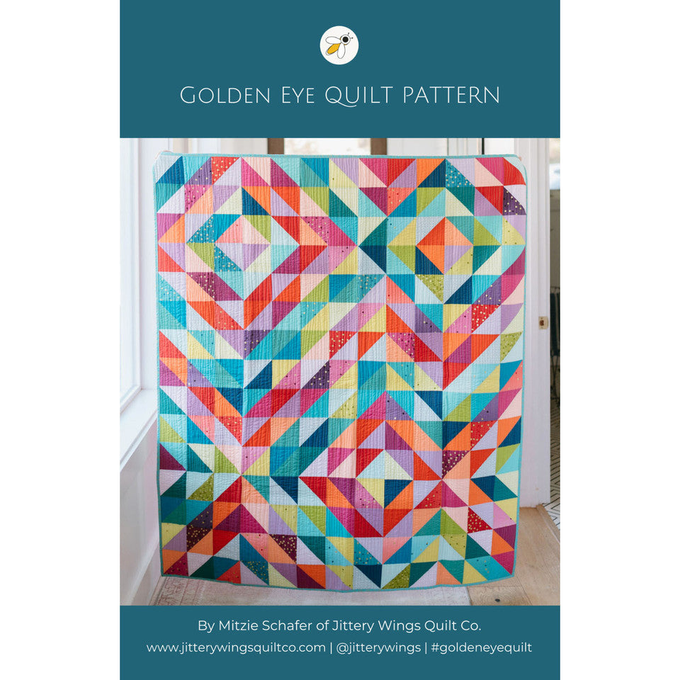 Golden Eye Quilt Pattern By Jittery Wings Quilt Co