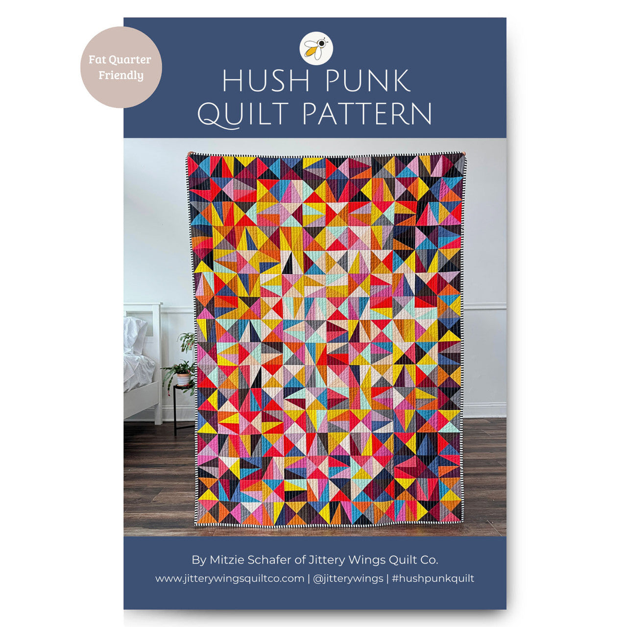 Hush Pink Quilt Pattern By Jittery Wings Quilt Co