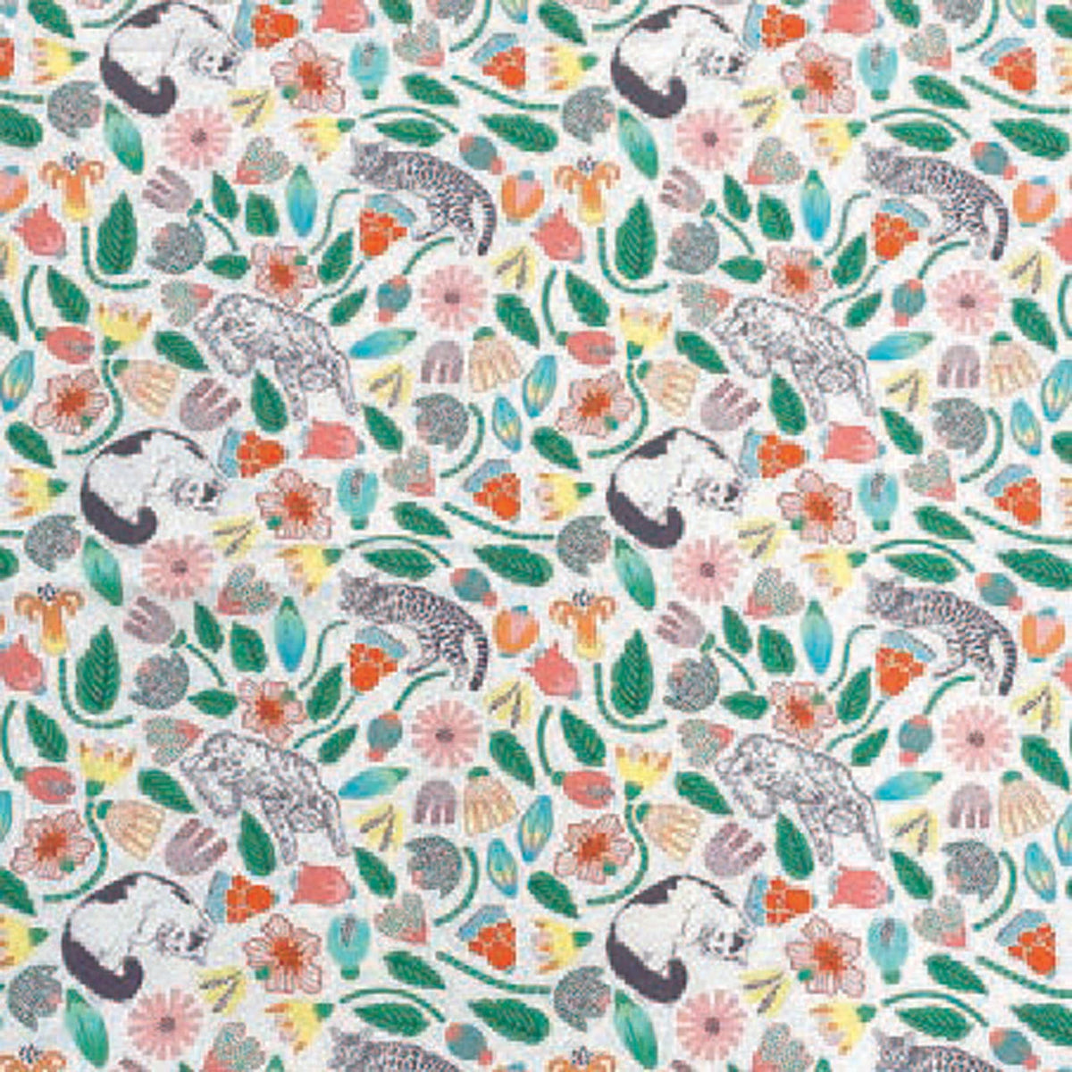 Kokka - 365 Cats - Cat Garden Flowers - KOKEKX-1710-1-A