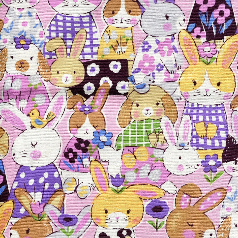 Kokka - Powerful Animal - Bunny Rabbits - KOKYGA-89000-2-B