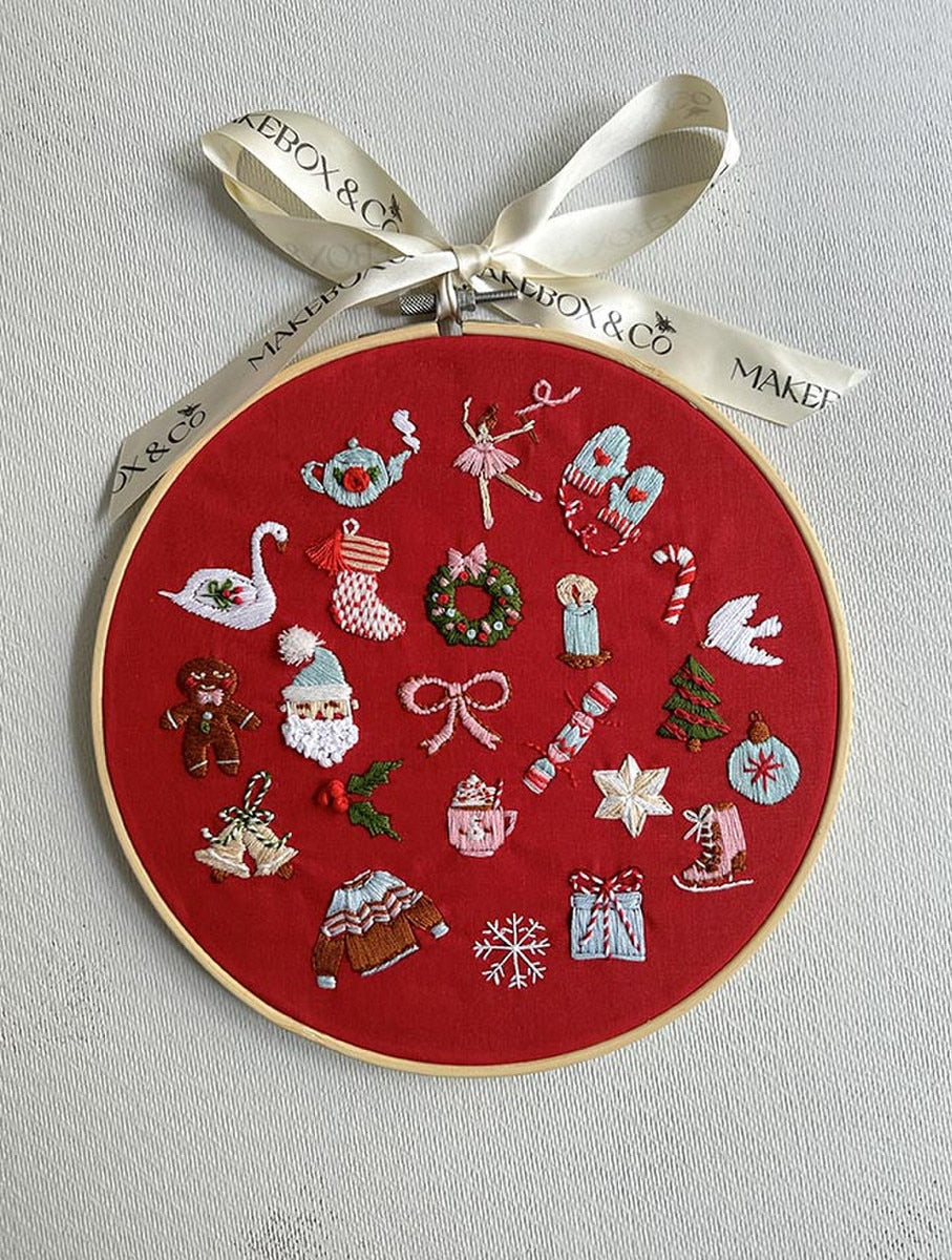MakeBox & Co. 24 Days Of Advent Embroidery Kit