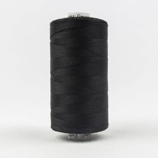 Wonderfil - Konfetti Solid 50wt Cotton Thread - KT200 Black