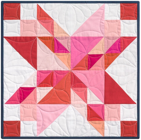 Robert Kaufman - Kona Block of the Month: Color Patchwork Party - Quilt Kit with Patterns - Choose Background Color!